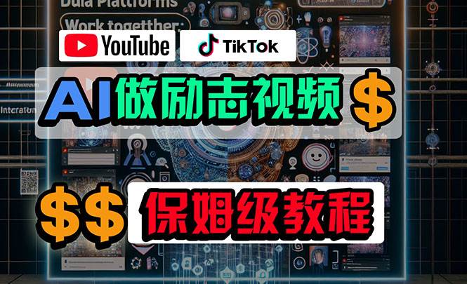 利用AI制作励志视频，在YouTube和TikTok赚钱，小白可做（附工具）-俗人博客网